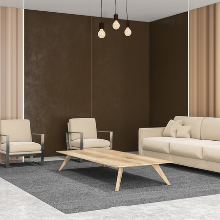 Lampa wisząca JACK 3xE27 Orzech Minimalistyczny Wygląd Drewniana Oprawa MLP4360 Milagro Drewno