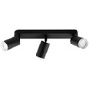 Lampa Sufitowa Reflektor LED Spot 3x GU10 IP44 ADERO Czarna Lumiled