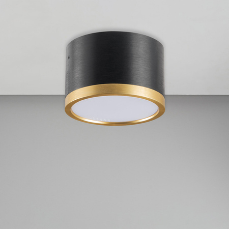 Oprawa Natynkowa GX53 Czarna Złota MIRELLA Sanico Goldlux