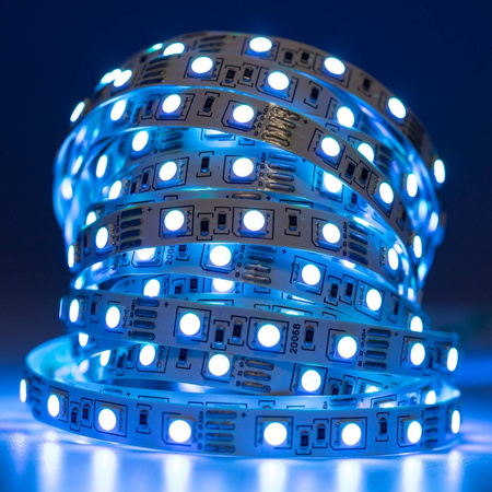 Taśma LED Pasek 12V 72W 300LED 5050 RGB 10mm 5m