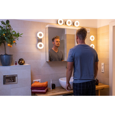 Lampa Sufitowa Ścienna Oprawa Łazienkowa LED 21W 1100lm CCT Ściemnialna Srebrny SMART+ WiFi Orbis Ledvance