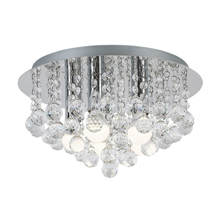 Lampa Sufitowa Plafoniera Dekoracyjna 5x E14 Chrom Nowoczesny Corinna Rabalux