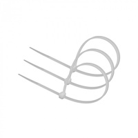 Opaski Zaciskowe Kablowe 7.6x200 mm Białe TRYTYTKI TRYTKI ZIPERKI PREMIUM OKP-76200W .MORE 50 szt.