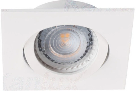 Oprawa sufitowa halogenowa podtynkowa kwadratowa DALLA MR16 Gx5,3 biała Kanlux