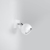 Lampa Ścienna Oprawa Natynkowa Reflektor GU10 Ruchoma Minimalistyczna Kulista Biała Nowoczesna Oculare Sollux