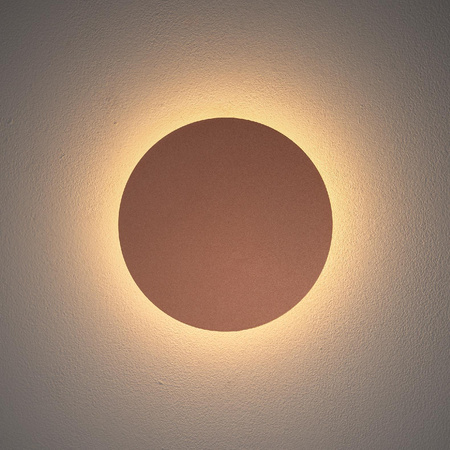 Kinkiet Ścienny Lampa Natynkowa LED 7W 60lm 3000K Ciepła Miedziana Nowoczesna RING LED S 10316 Nowodvorski