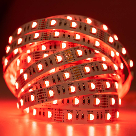 Taśma LED Pasek 12V 72W 300LED 5050 RGB + NB 12mm 5m