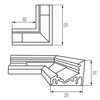 Łącznik do Profili Aluminiowych CONNECT-L C KANLUX