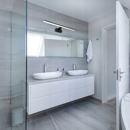 KINKIET ŁAZIENKOWY BESTA LED 12W 4000K 50CM IP44 CZARNY