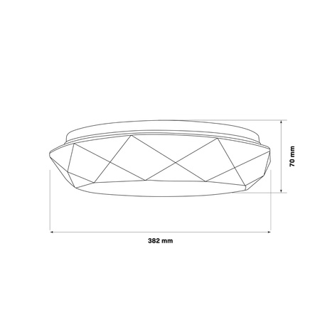 Plafon LED Oprawa Sufitowa 48W 5300lm CCT 120° Biała IP44 Pilot Ściemnialna Galaxy Sanico Goldlux