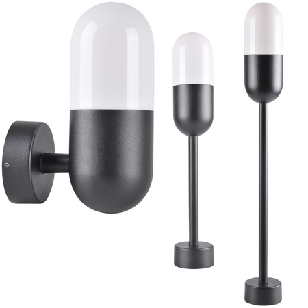 Kinkiet zewnętrzny HORTEN 1x E27 GOLDLUX (Polux) Czarny 314147