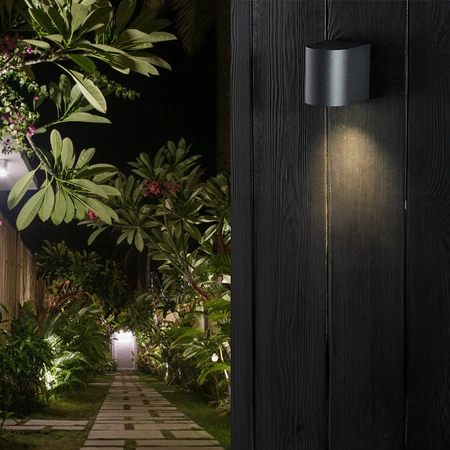 Kinkiet Ogrodowy Elewacyjny Lampa Zewnętrzna GU10 ALLIUM Czarna LUMILED
