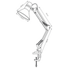 Lampka Biurkowa E27 Czarna Worker Sanico Goldlux