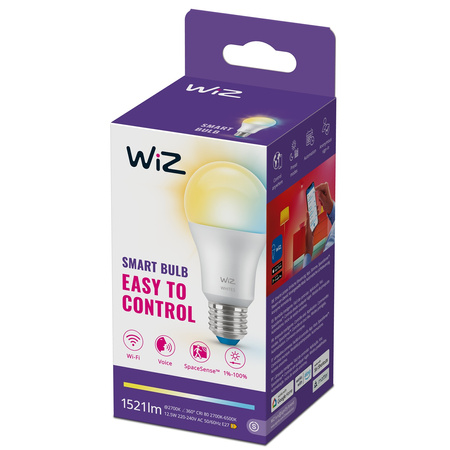 Żarówka LED E27 A60 12.5W = 100W 1521lm 2200-6500K TW Inteligentna SMART WiFi Bluetooth Aplikacja WiZ