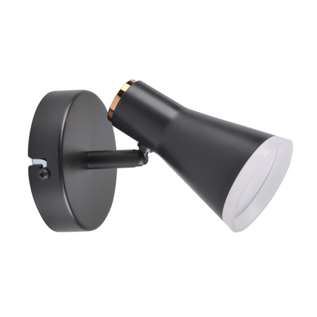 Kinkiet ruchomy lampa ścienna regulowana 4,2W LED BERG 1 czarny 3000K GOLDLUX (Polux)