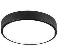 Plafon LED Lampa Sufitowa Ścienna Oprawa Okrągła 3300 lm 40W 4000K IP22 Czarna