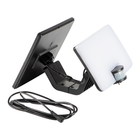 Naświetlacz LED Solarny SONE Czujnik Ruchu 8W 800lm 4000K IP54 Czarny KANLUX