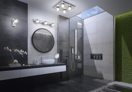 Lampa Sufitowa Oprawa Natynkowa Punktowa 11W 700lm 3000-4000K Neutralna 115° Chrom IP44 Orbis Flame Osram