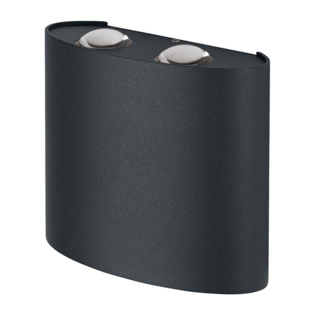 Lampa Ogrodowa Zewnętrzna Kinkiet Elewacyjny LED 10.5W 550lm 3000K IP44 Szary Endura Ledvance