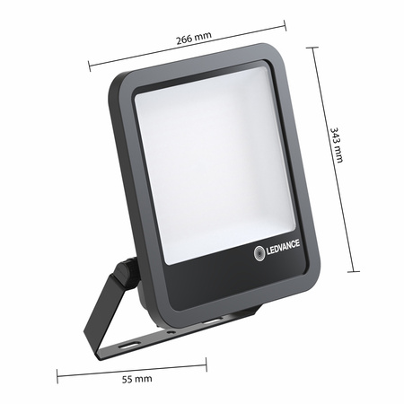 Naświetlacz LED Reflektor Zewnętrzny Lampa 125W 15000lm 6500K IP66 Czarny Floodlight Ledvance