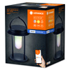 Lampa Ogrodowa Inteligentna Solarna Latarnia 3W 200lm 3000K Ciepła RGB+W Ściemnialna IP44 Czarny SMART+ Bluetooth Solar Ledvance
