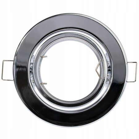 Oprawa HALOGENOWA Podtynkowa Ruchoma Okrągła AURELI Chrom Blacha MR16 GU10