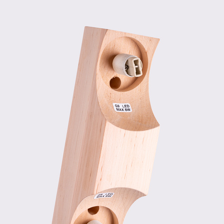 Lampa Sufitowa 2x G9 Naturalne Drewno BULBO Peach Puff SL.1683 Sollux