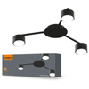 Lampa Sufitowa Żyrandol Oprawa 3x GX53 LED Czarna Nowoczesna Videx