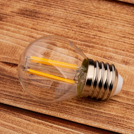 Żarówka LED E27 Kulka P45 4W = 40W 470lm 4000K Neutralna 360° FILAMENT LUMILED