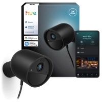 Kamera Przewodowa Zewnętrzna IP 2K QHD 1440p CMOS Czarna Zigbee WiFi SMART Security Camera Secure Philips HUE