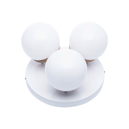 Lampa Sufitowa SFERA Drewniana 3xE14 Milagro