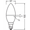 Żarówka LED B35 Świeczka E14 4.9W = 40W 470lm 3000K Ciepła 220° VALUE CLASSIC Osram