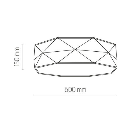 Lampa Sufitowa Plafon Oprawa KANTOOR NATURE Okrągła Biało-Beżowa Lniana 60cm 15W 4xE27 6195 TK Lighting