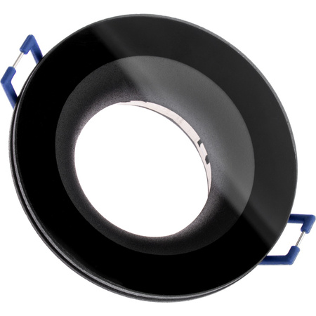 Oprawa HALOGENOWA AQUA Podtynkowa Stała Okrągła Czarna GU10 IP44