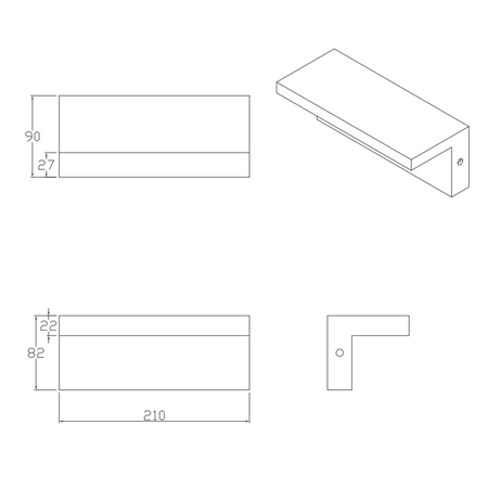 Kinkiet Zewnętrzny Oprawa Elewacyjna Lampa LED 4000K Prostokąt Czarna