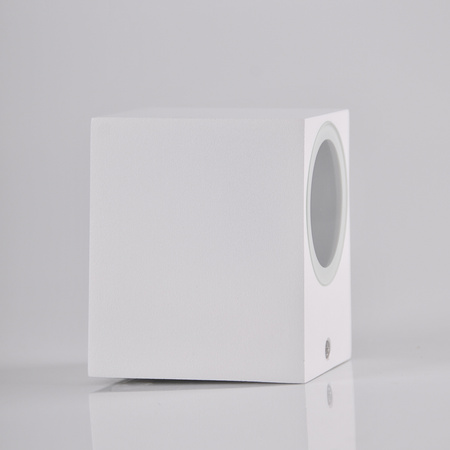 Kinkiet ogrodowy zewnętrzny na LED 1x GU10 BOSTON GOLDLUX (Polux) ALUMINIUM Biały