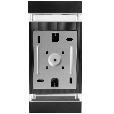 Lampa Ogrodowa Kinkiet Elewacyjny góra dół GU10 Czarny Aluminium HEDERA LUMILED