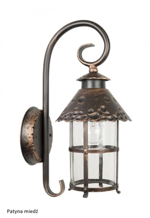 Lampa Ogrodowa Zewnętrzna Elewacyjna KINKIET LED Toledo K 3012/1/R E27 Su-Ma