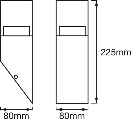 Lampa Ogrodowa Zewnętrzna Kinkiet Elewacyjny LED 4.5W 400lm 3000K IP44 Srebrny Endura Ledvance