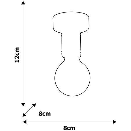 Lampa sufitowa w stylu industrialnym czarna MiLAGRO DYLAN 1x E27