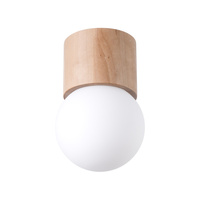 Lampa Sufitowa SPOT TUBA G9 Kulka Geometryczna Brązowa Nowoczesna Boomo Sollux