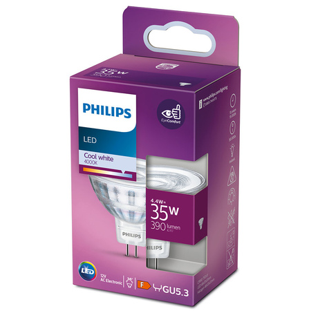 Żarówka LED GU5.3 MR16 4,4W = 35W 390lm 4000K Neutralna 36° 12V PHILIPS