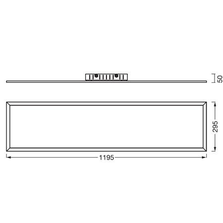 Panel LED Oprawa Natynkowa 36W 3100lm 4000K Neutralna 120° Biała Planon Plus Osram