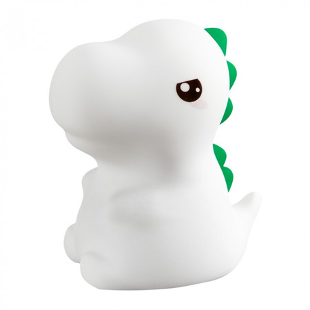 Lampka Nocna Dziecięca LED 1W 3000K Ciepła + Wielokolorowa RGB Akumulatorowa 1200mAh Biała T-REX MARY'S