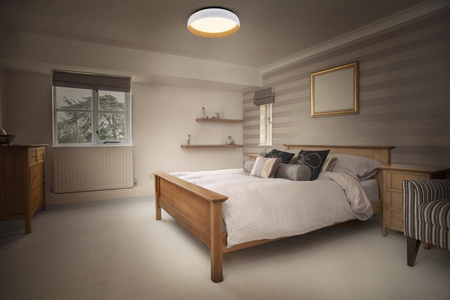 Plafon LED Lampa Oprawa Sufitowa Ściemnialna 24W 3000K Ciepła Biała Drewniana LEDVANCE