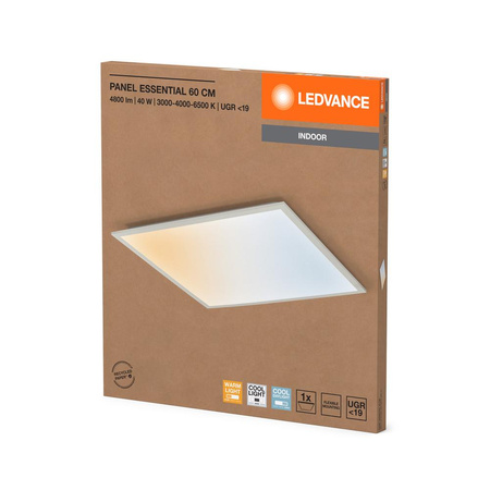 Panel LED Oprawa Lampa Sufitowa 40W 3600lm 3000K - 6500K CCT Natynkowa Biały 60x60cm Essentials Panel Ledvance