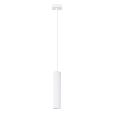 Lampa Wisząca Sufitowa Zwis Tuba Spot 1x GU10 Biała Karbon Deep Space SL.1535 Sollux