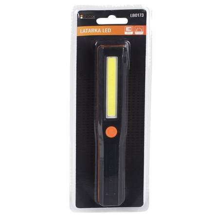 Latarka na baterie kieszonkowa z MAGNESEM 12x COB LED 1W 50LM 3 TRYBY LB0173 LIBOX