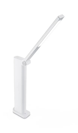 Lampka Biurkowa Stołowa LED AMBER 5W 4000K Ściemnialna USB Biała PHILIPS