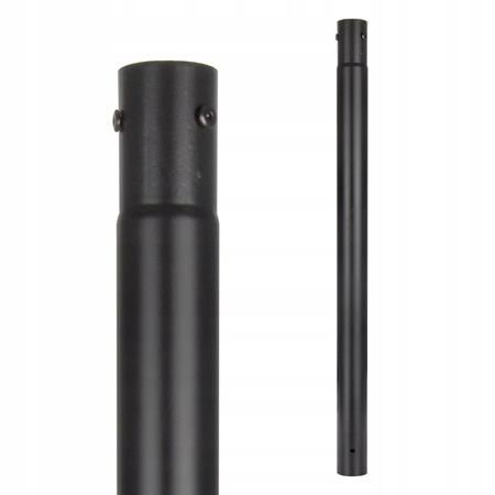 Słup Oświetleniowy 3m Maszt do Lamp Ulicznych Latarni Okrągły Czarny